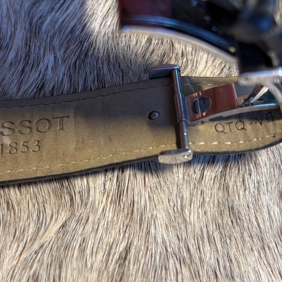 Tissot 1853 Watch Black Face Black Leather Band - Picture 4 of 10